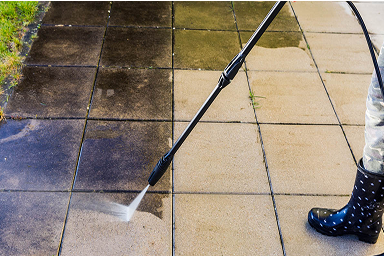 Michelet Rénovation nettoyage haute pression terrasse dallage